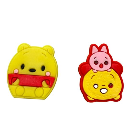 Two Winnie The Pooh & Piglet Croc Shoe Charms - Picture 1 of 4